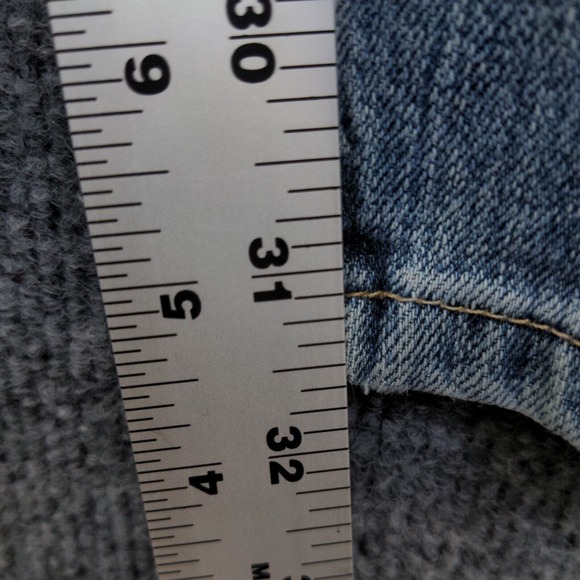 Wrangler Men's Advanced Comfort Jeans Blue 33x32 Distressed Pockets - Picture 14 of 14